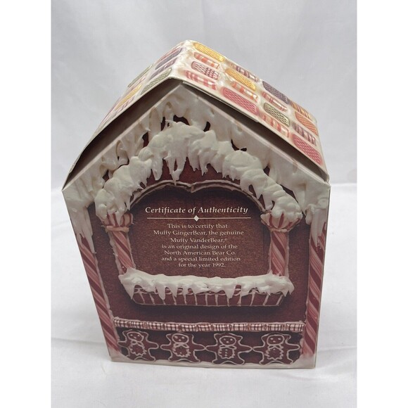 Muffy VanderBear Ginger Bear NABCO 1992 Limited Edition 8” Plush Stuffed Animal - Picture 14 of 16